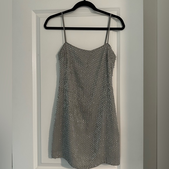 Zara Dresses & Skirts - NWT Zara Silver Sequin Dress